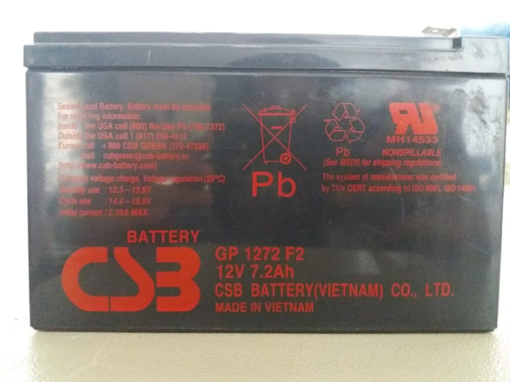 Battery CSB 12V 7,2Ah