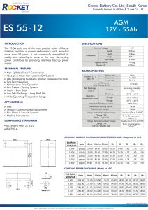 Battery Rocket ES55-12