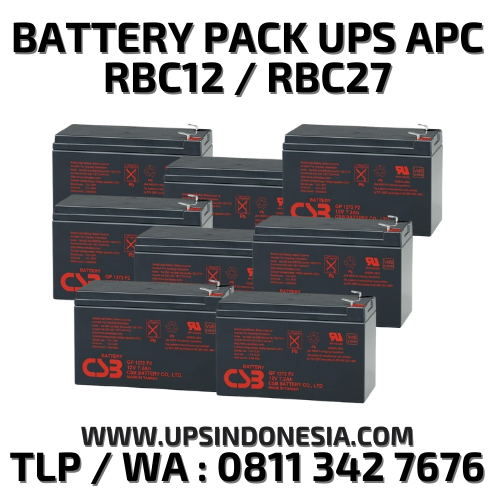 BATTERY PACK UPS APC RBC12-RBC27